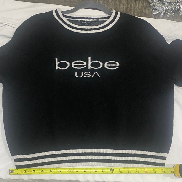 Bebe Varsity Crew Logo Sweater - Picture 6 of 6